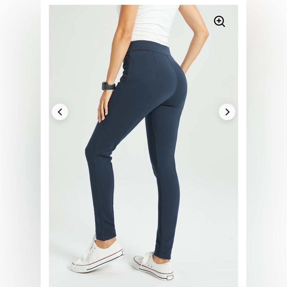 Betabrand XS & XSP Navy Journey Skinny Leg Pants Stretch Womens 25” & 27” Inseam - Picture 3 of 16